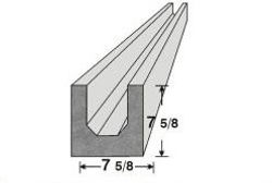 Precast header and lintel profile diagram