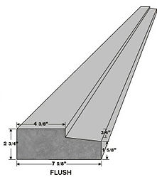 Flush wind-resistant sill profile